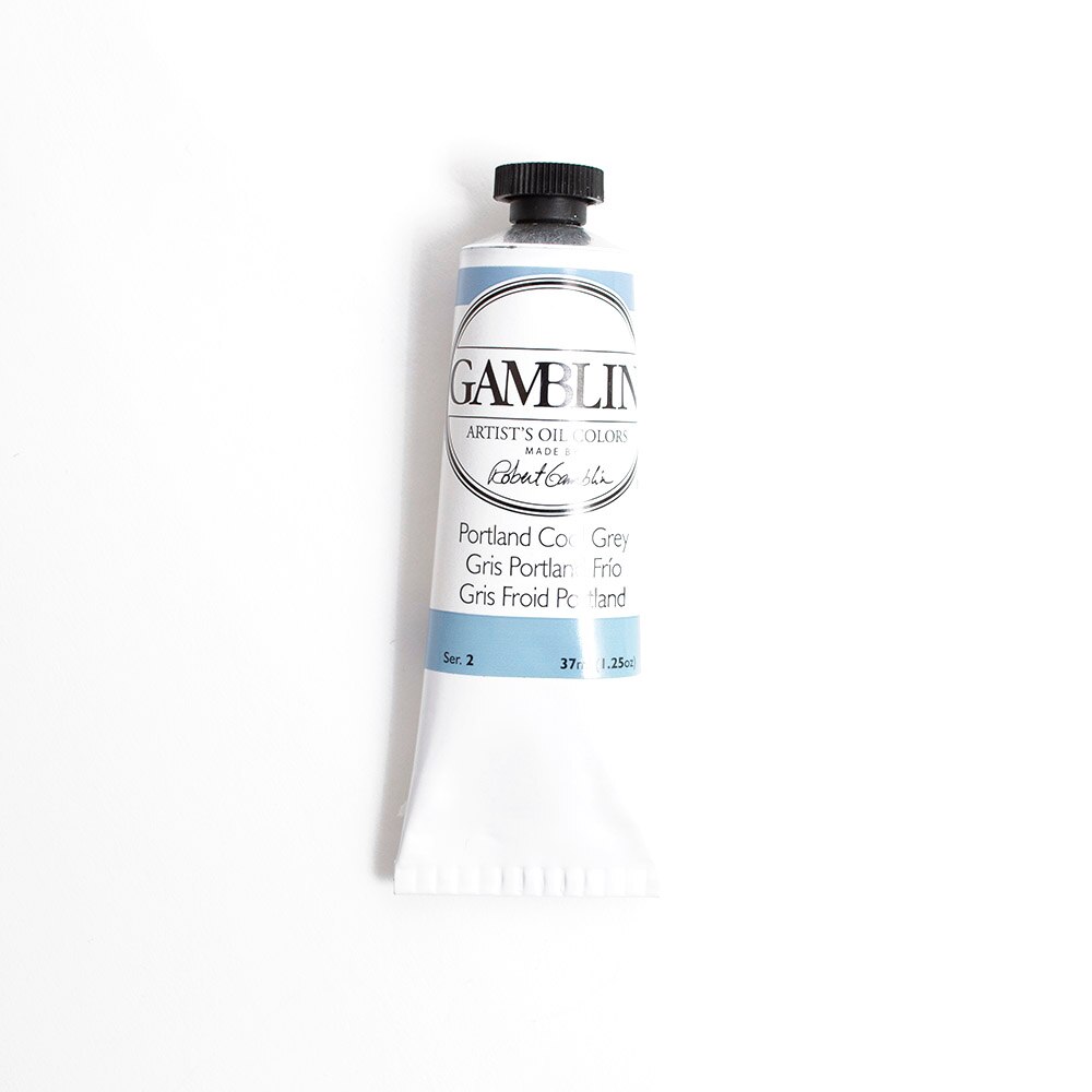 Gamblin, Oil, Art & School, Artist Grade, Paint, 37ml, 45670, Portland Cool Grey